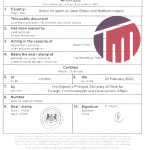 TW Standard Legalisation Agent Service